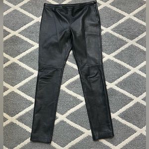 Avanti Black Genuine Leather Pants